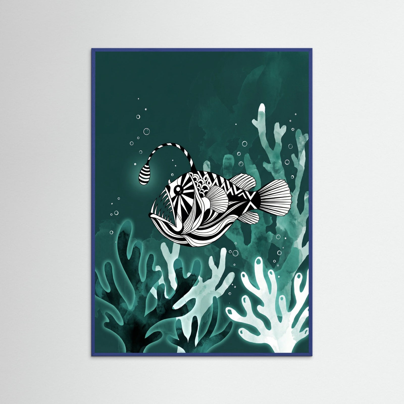 Blue Wood Underwater Serenade