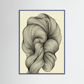 Blue Wood Undulating Strands