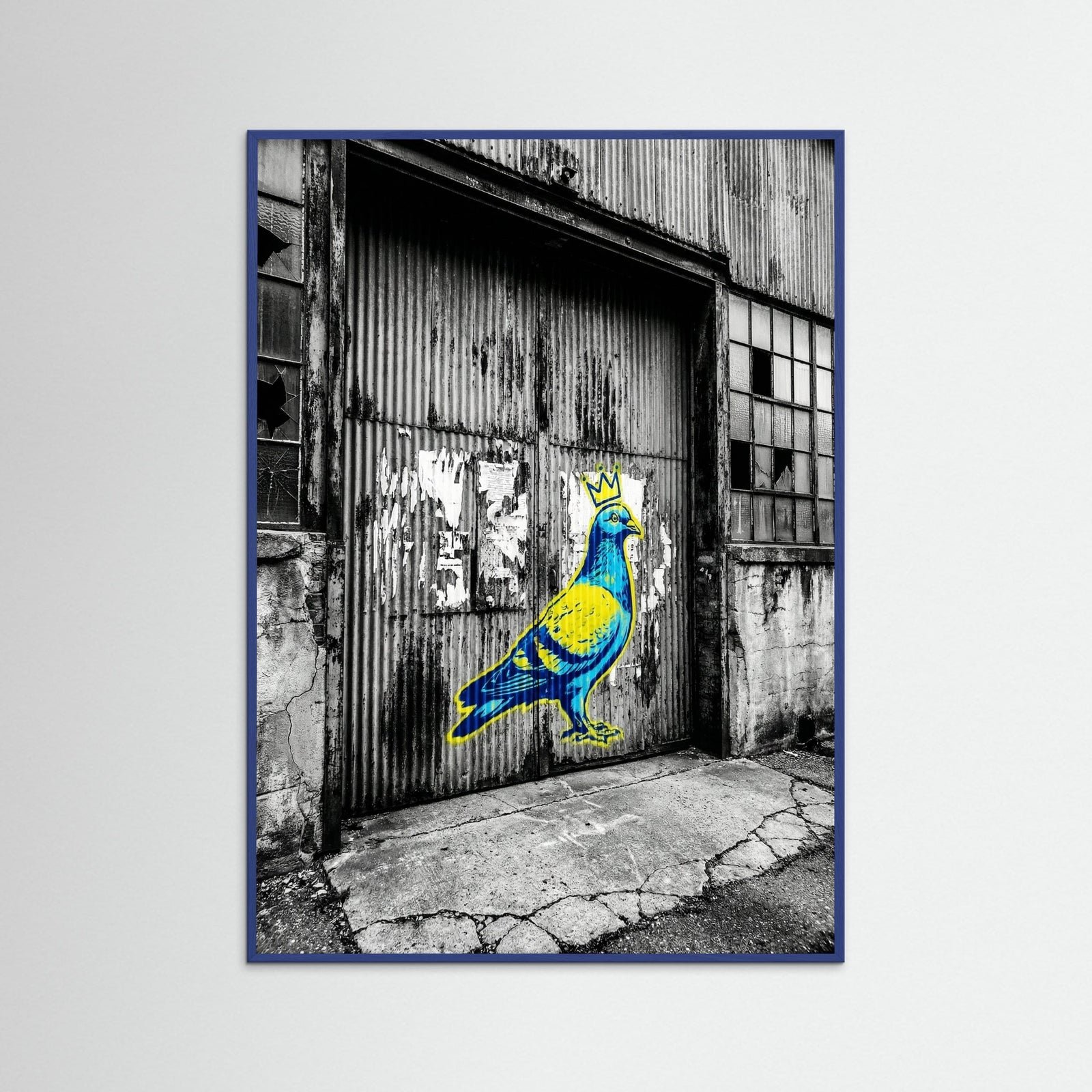 Blue Wood Urban Art Icon