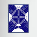Blue Wood Urban Contours