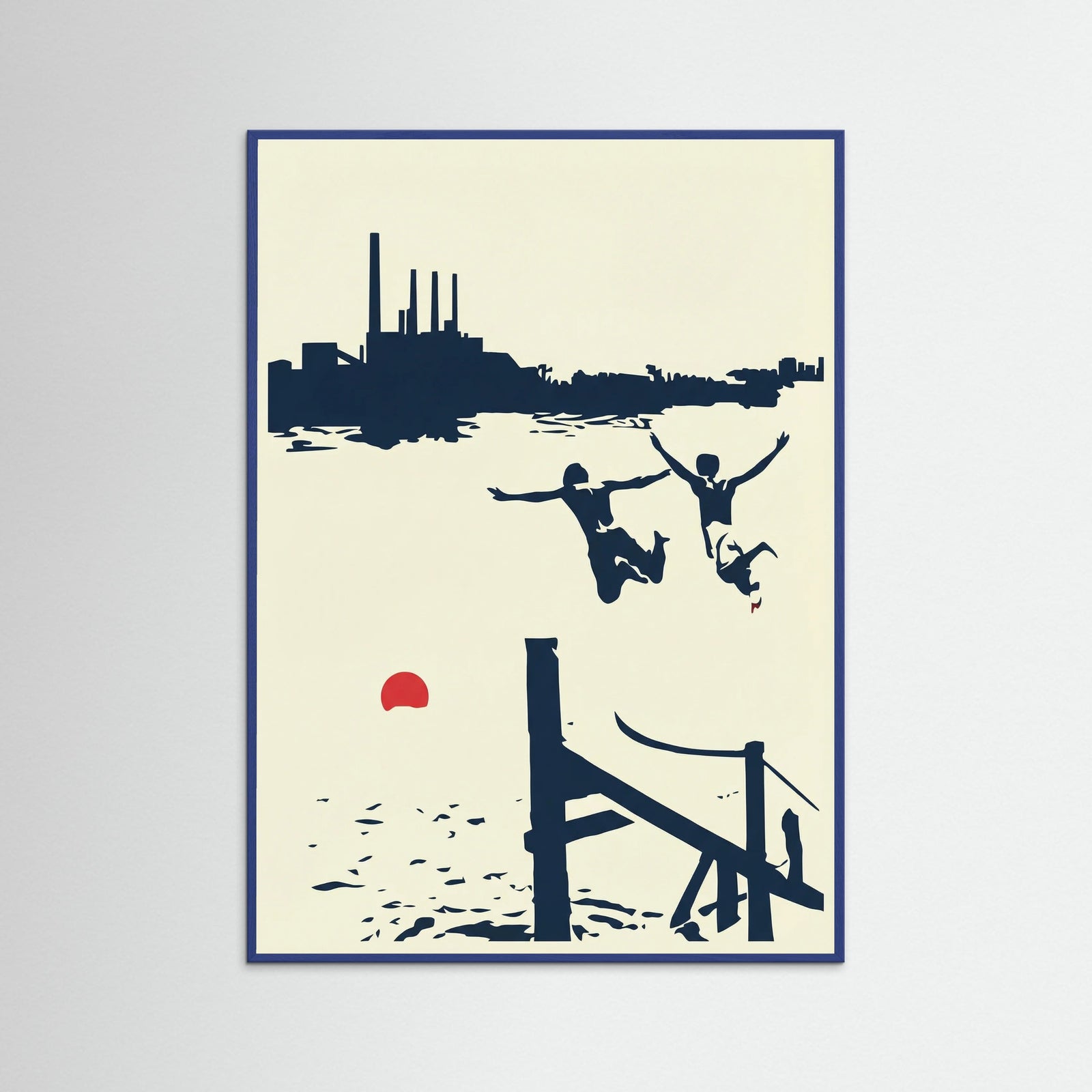 Blue Wood Urban Leap of Joy