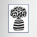 Vase Striped Poster – plakat og kunsttryk