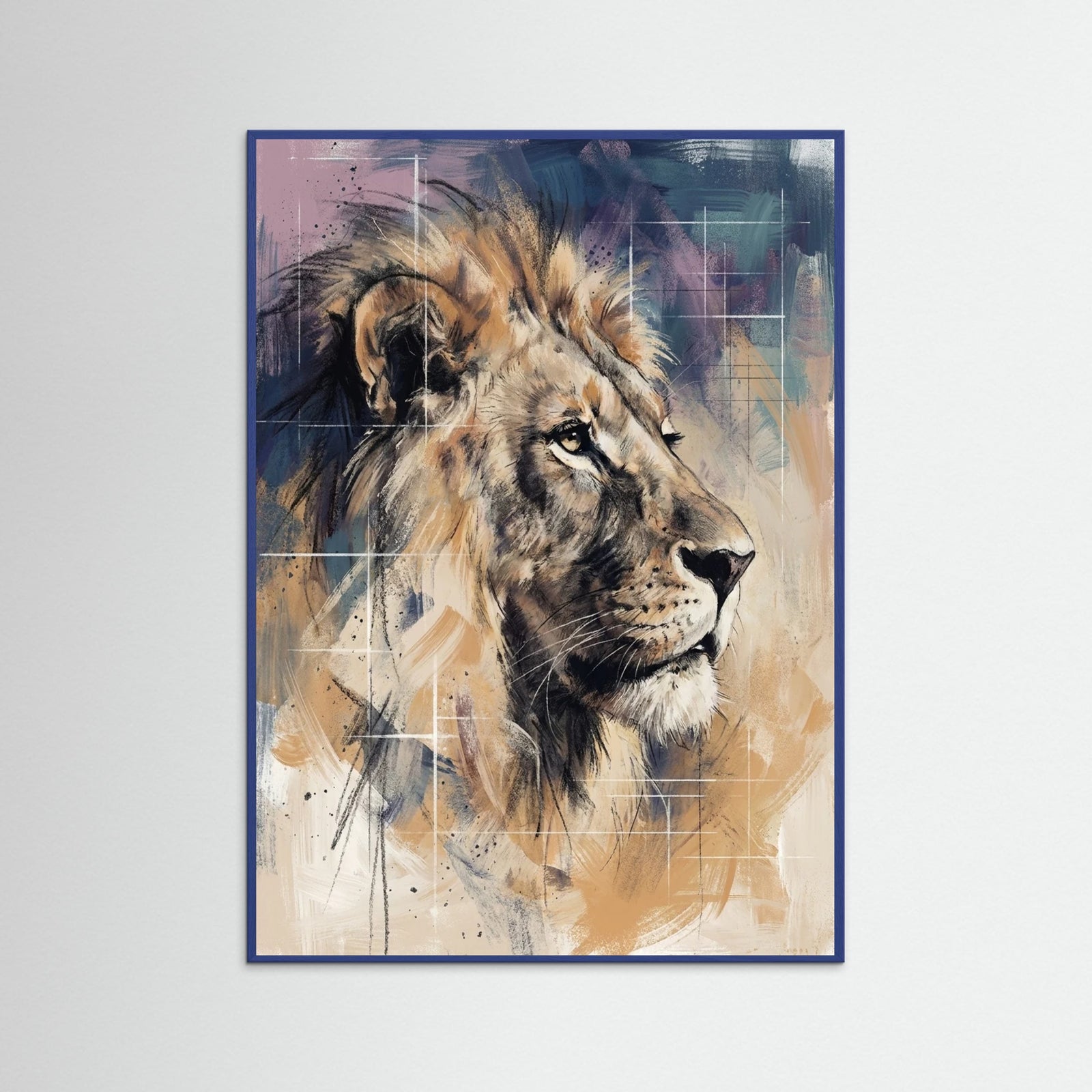 Blue Wood Veiled Emotion