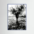 Blue Wood Veiled Emotion