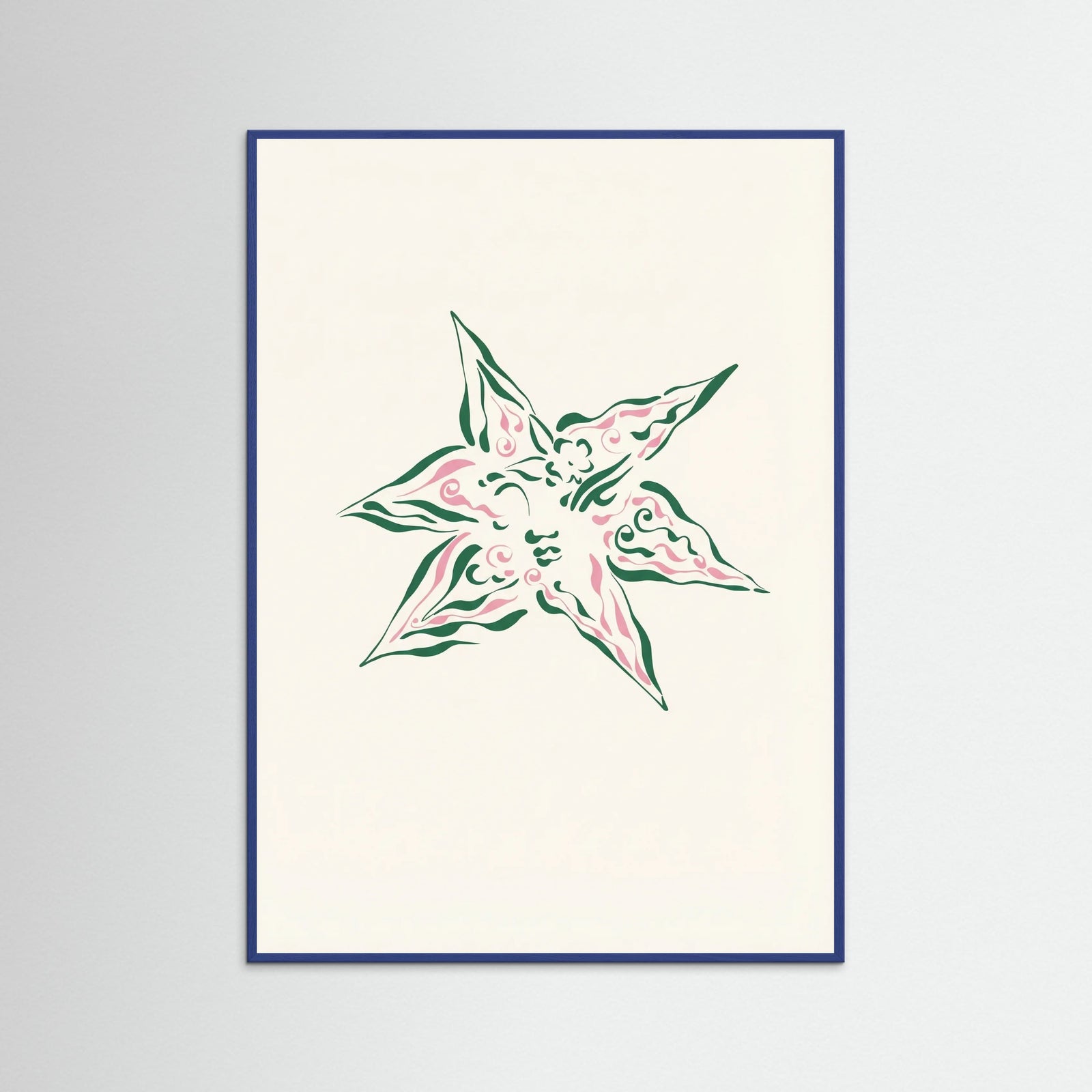 Blue Wood Verdant Bloom Star