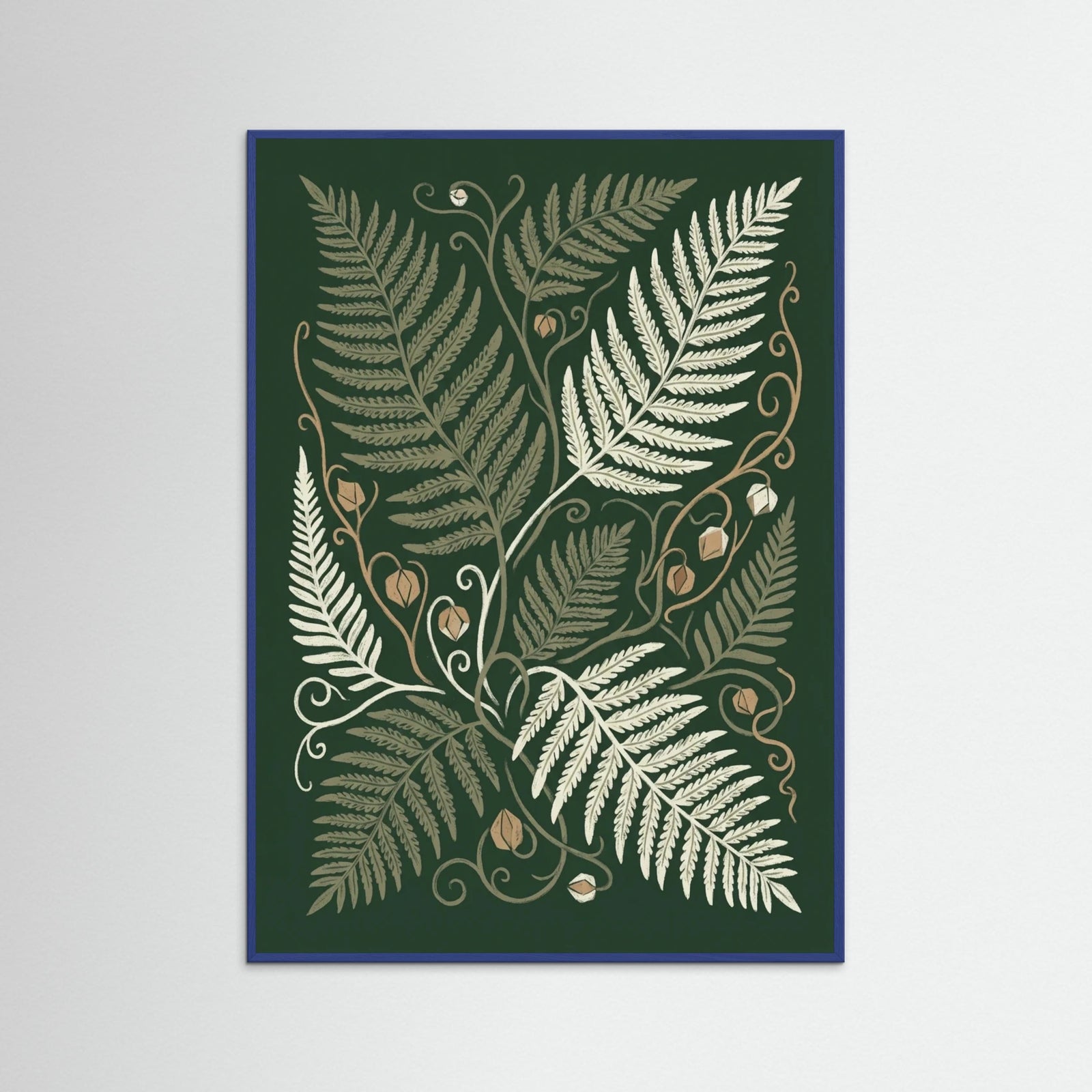 Blue Wood Verdant Bloom Vines