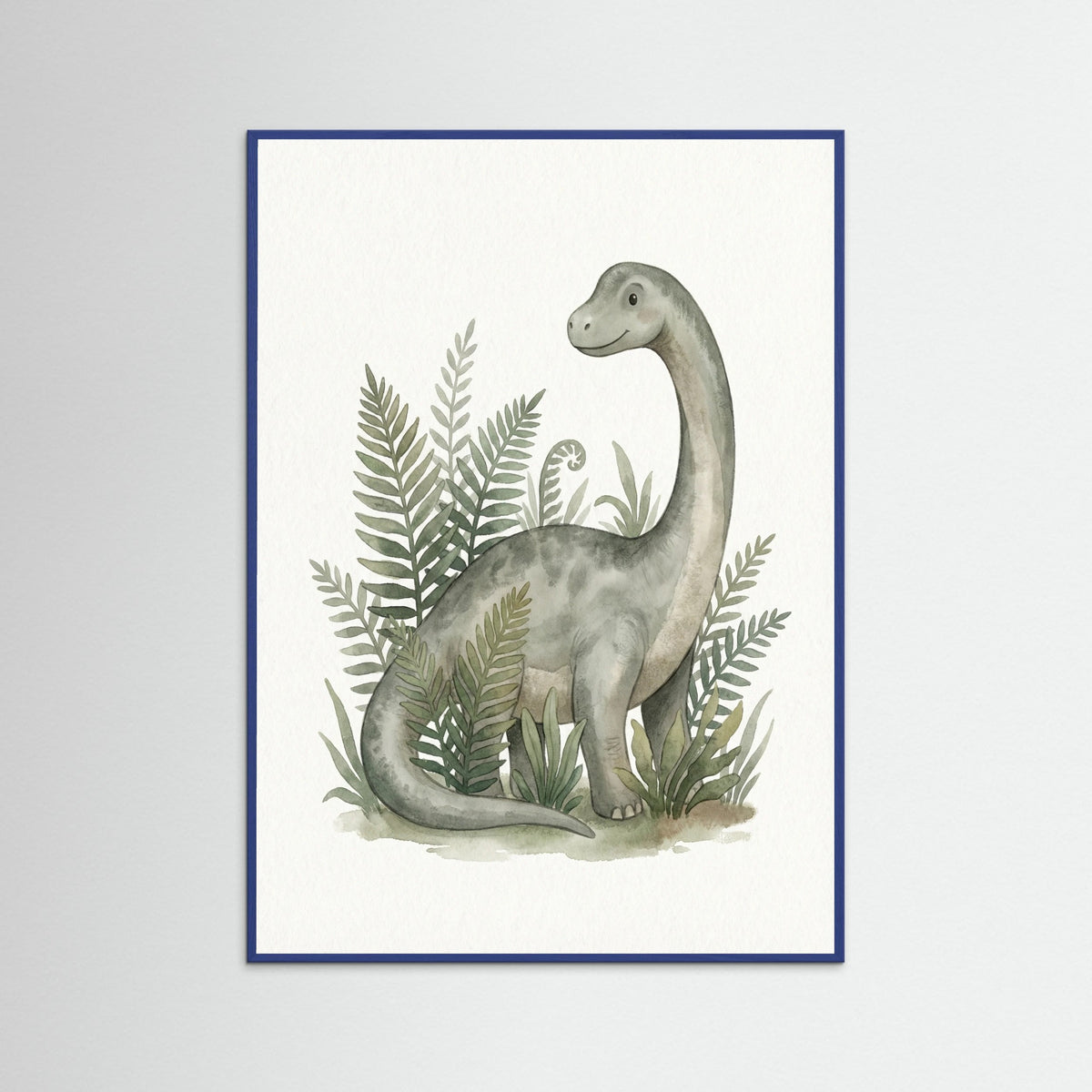 Blue Wood Verdant Dino Portrait