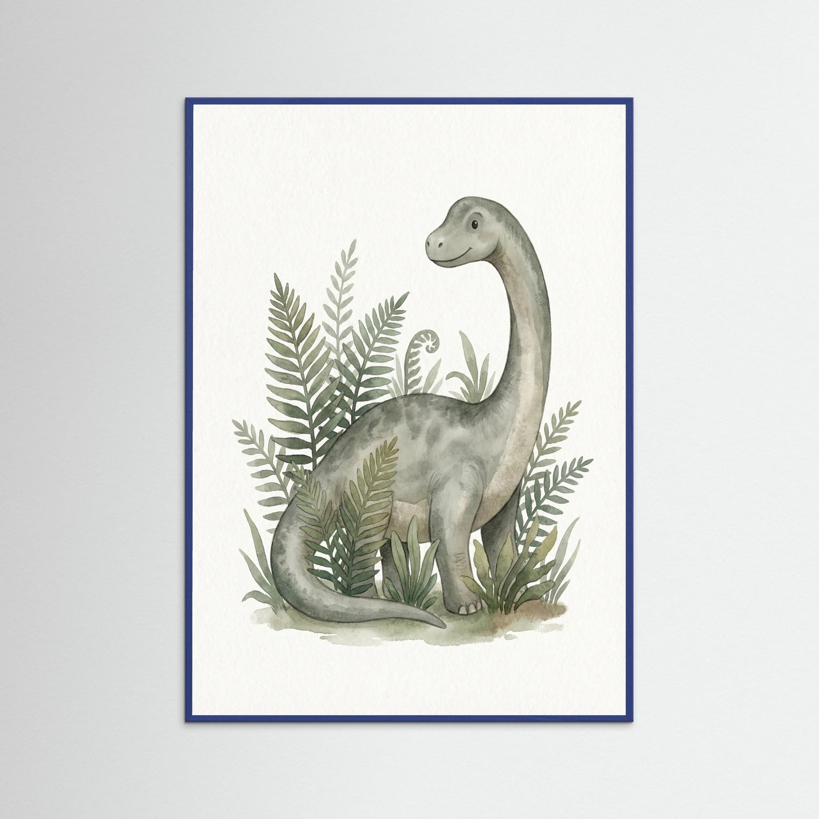 Blue Wood Verdant Dino Portrait