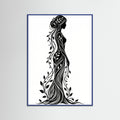Blue Wood Verdant Silhouette