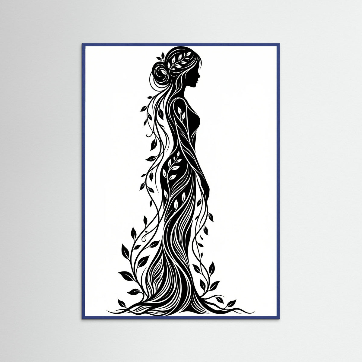 Blue Wood Verdant Silhouette