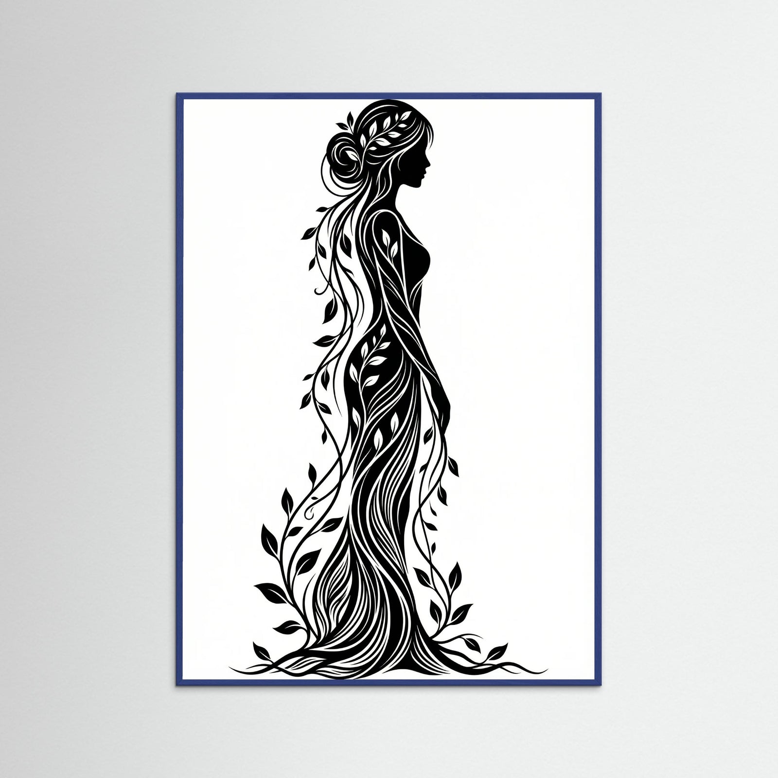 Blue Wood Verdant Silhouette