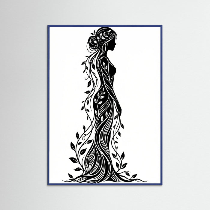 Blue Wood Verdant Silhouette