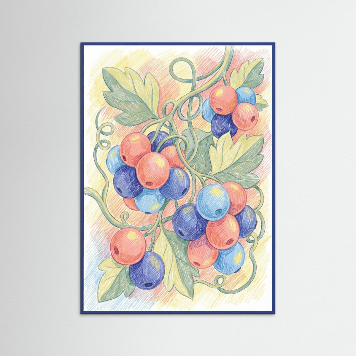 Blue Wood Vibrant Bloom