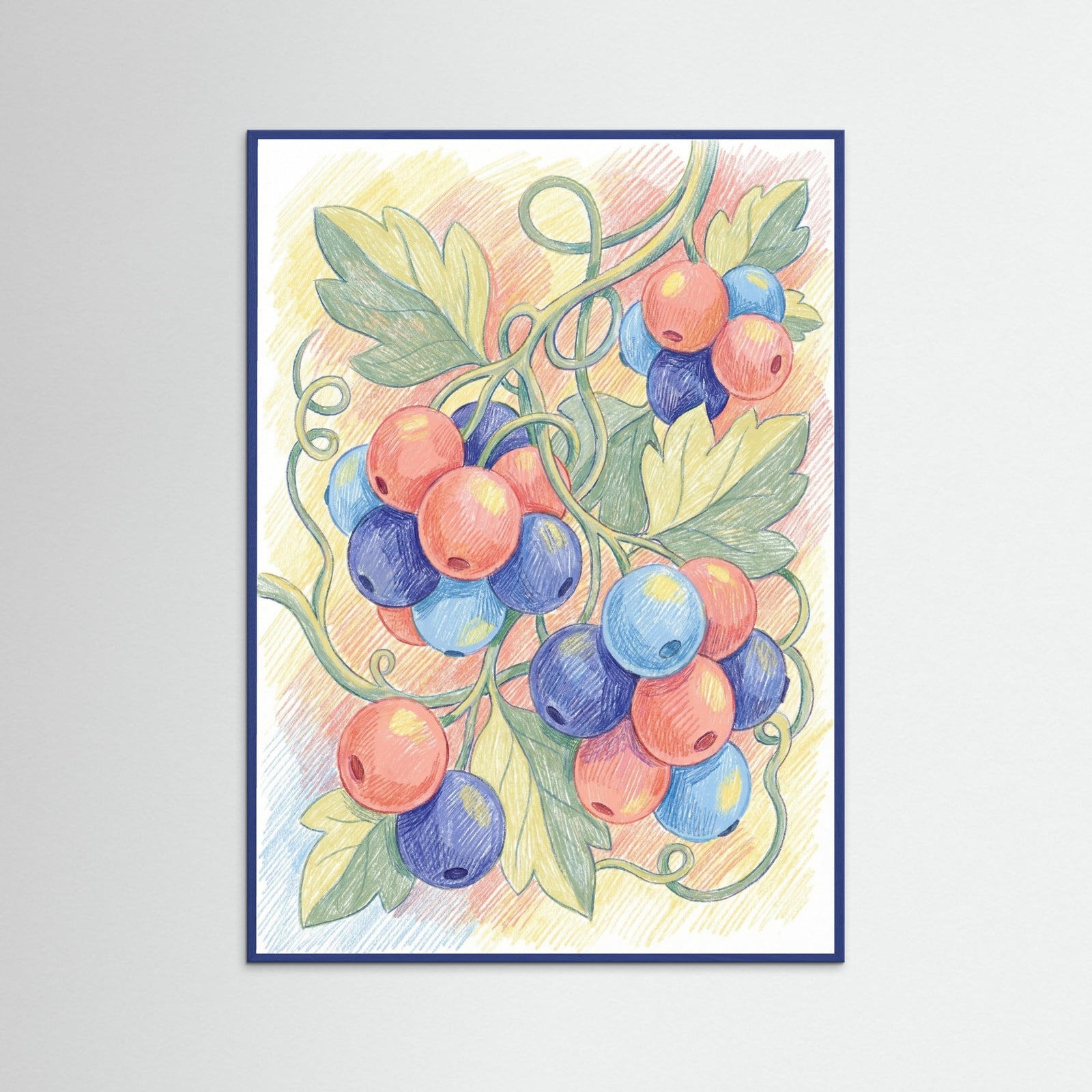 Blue Wood Vibrant Bloom