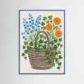 Blue Wood Vibrant Botanical Urn