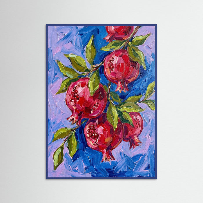 Blue Wood Vibrant Citrus Grove