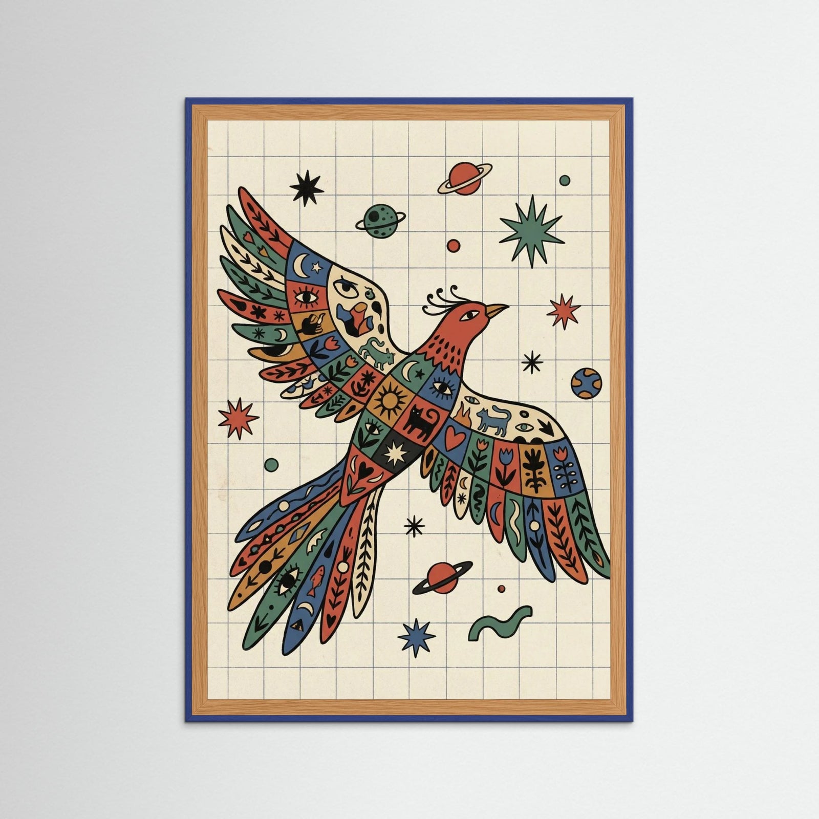 Blue Wood Vibrant Coils