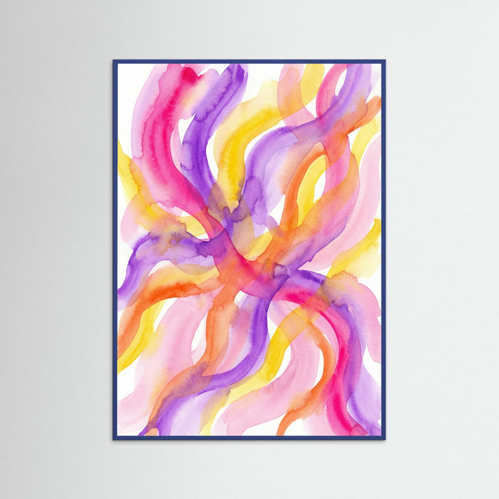 Blue Wood Vibrant Color Blocks
