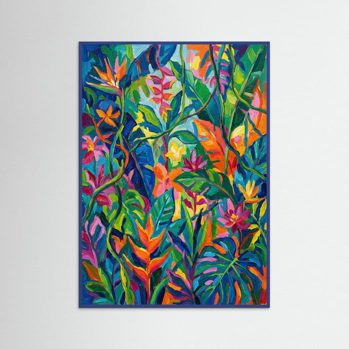 Blue Wood Vibrant Fauve Landscape