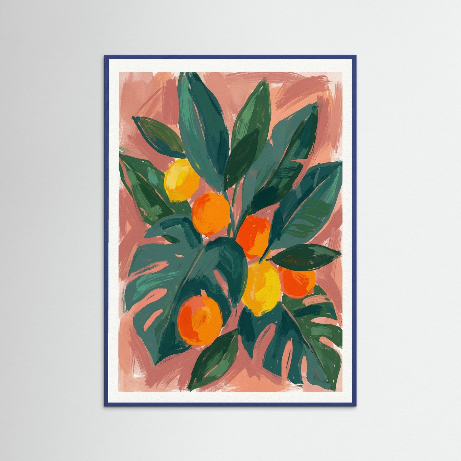 Blue Wood Vibrant Flora