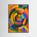Blue Wood Vibrant Forms