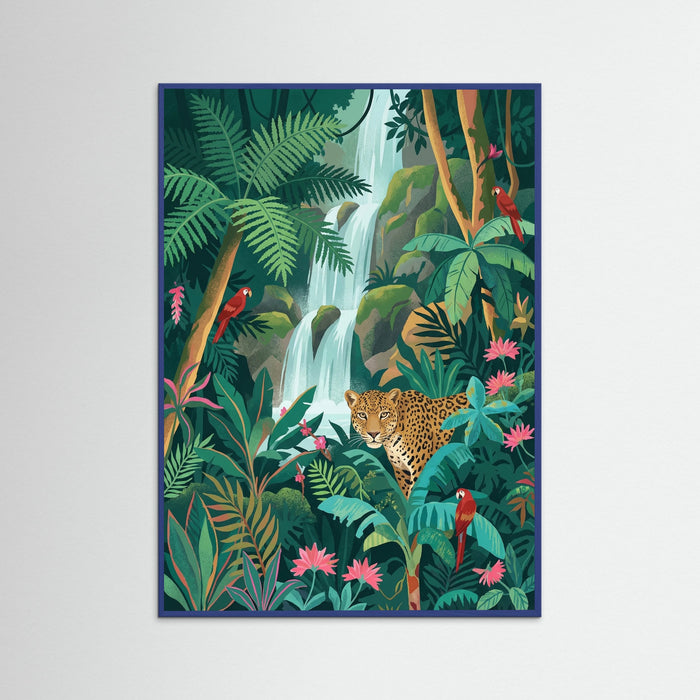 Blue Wood Vibrant Rainforest Canopy