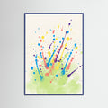 Blue Wood Vibrant Scatter