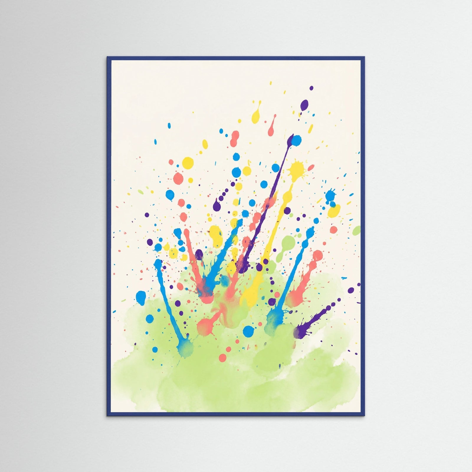 Blue Wood Vibrant Scatter