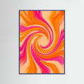 Blue Wood Vibrant Strokes