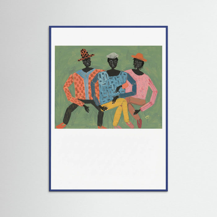 Blue Wood Vibrant Trio