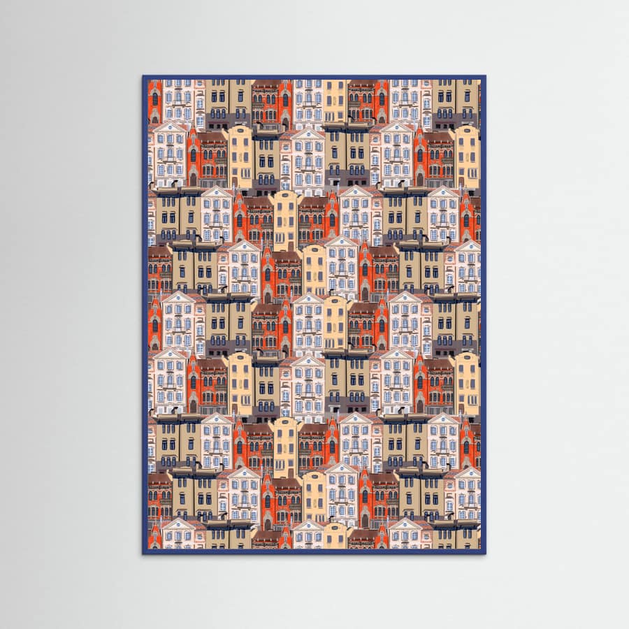 Blue Wood Vilnius Poster