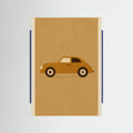 Blue Wood Vintage Racecar