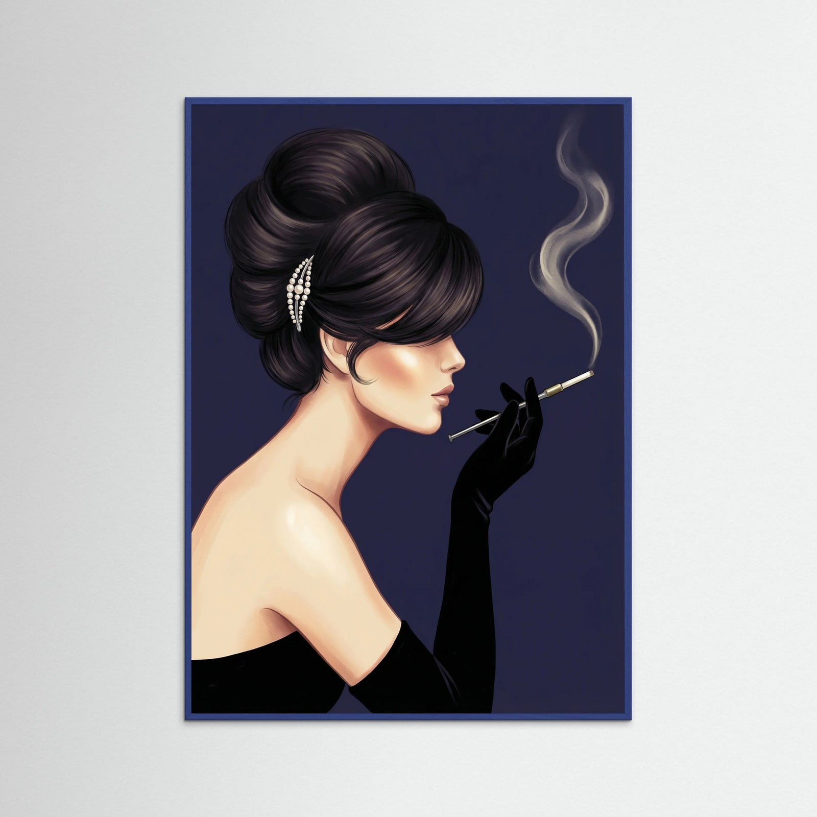 Blue Wood Vintage Vogue Glamour