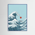 Blue Wood Vintage Wave Journey
