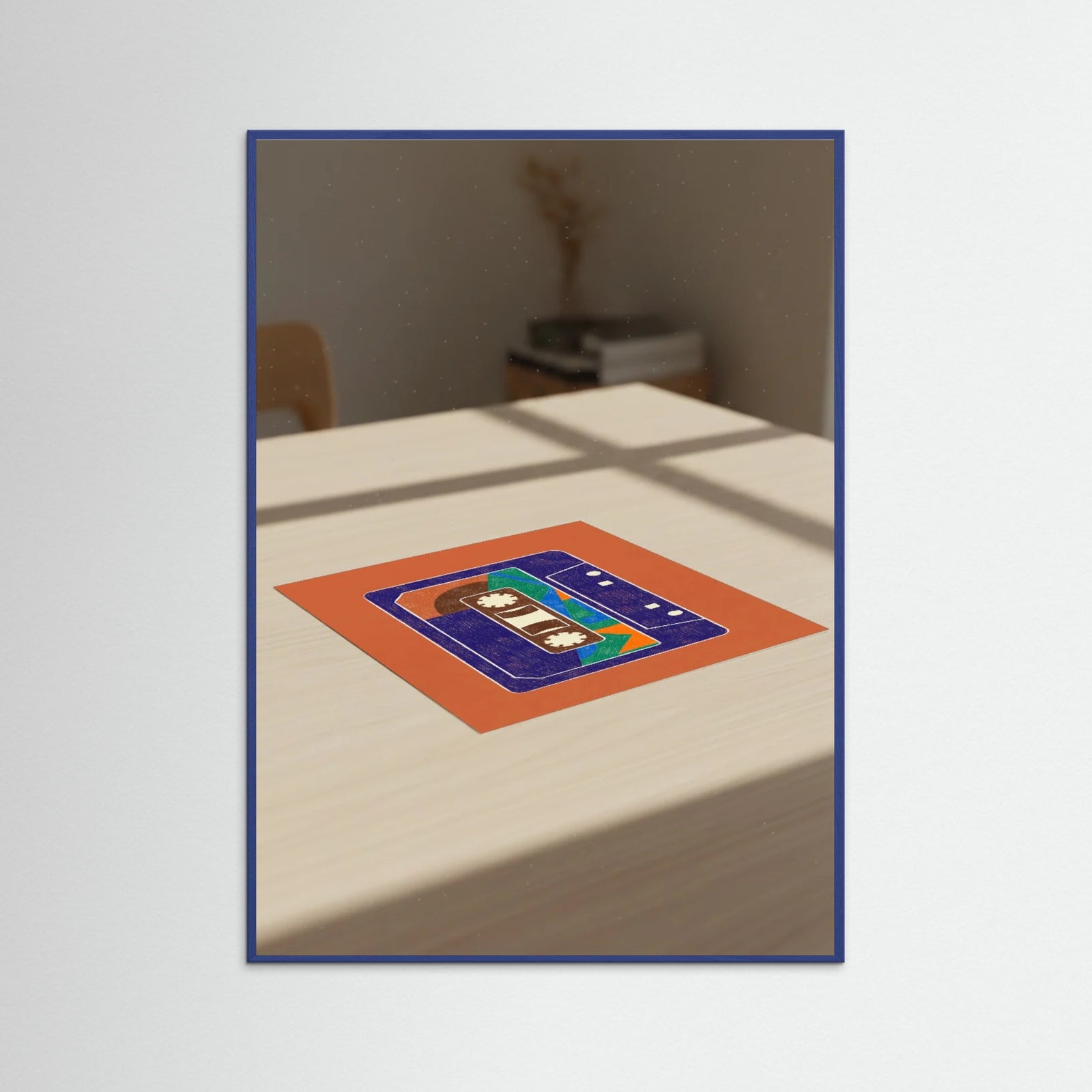 Blue Wood Vinyl Groove