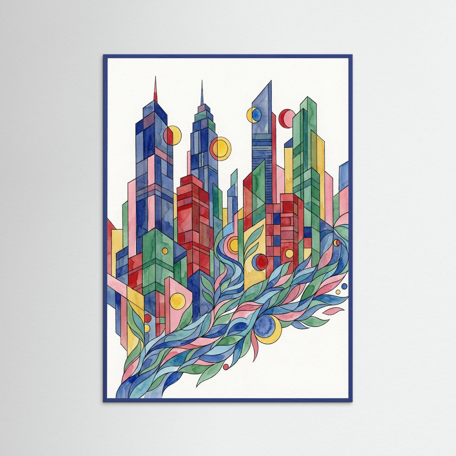 Blue Wood Vivid Assemblage