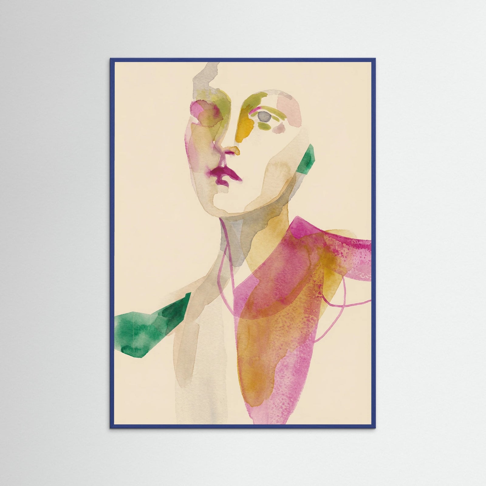 Blue Wood Vivid Contours