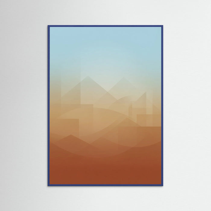 Blue Wood Warm Horizon