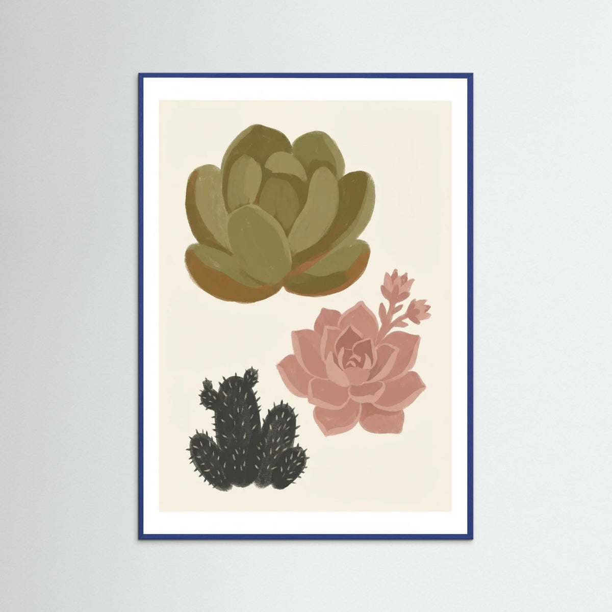 Blue Wood Warm Petals