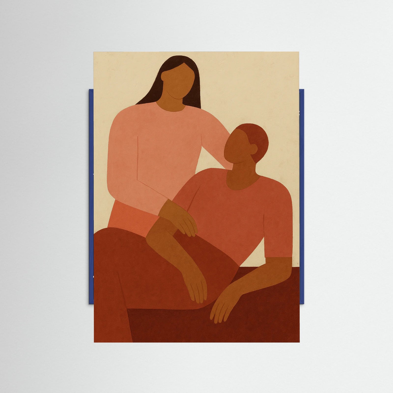 Blue Wood Warm Silhouettes