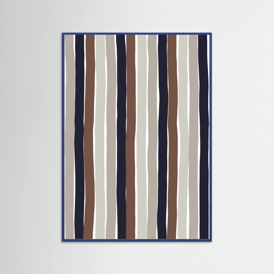 Wavy Earth Stripes Poster – poster and art print