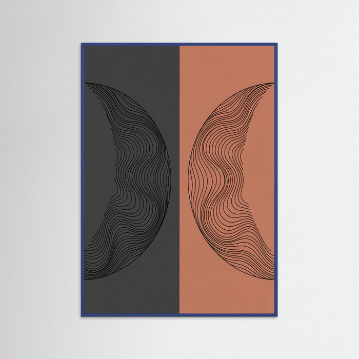 Blue Wood Wavy Harmony