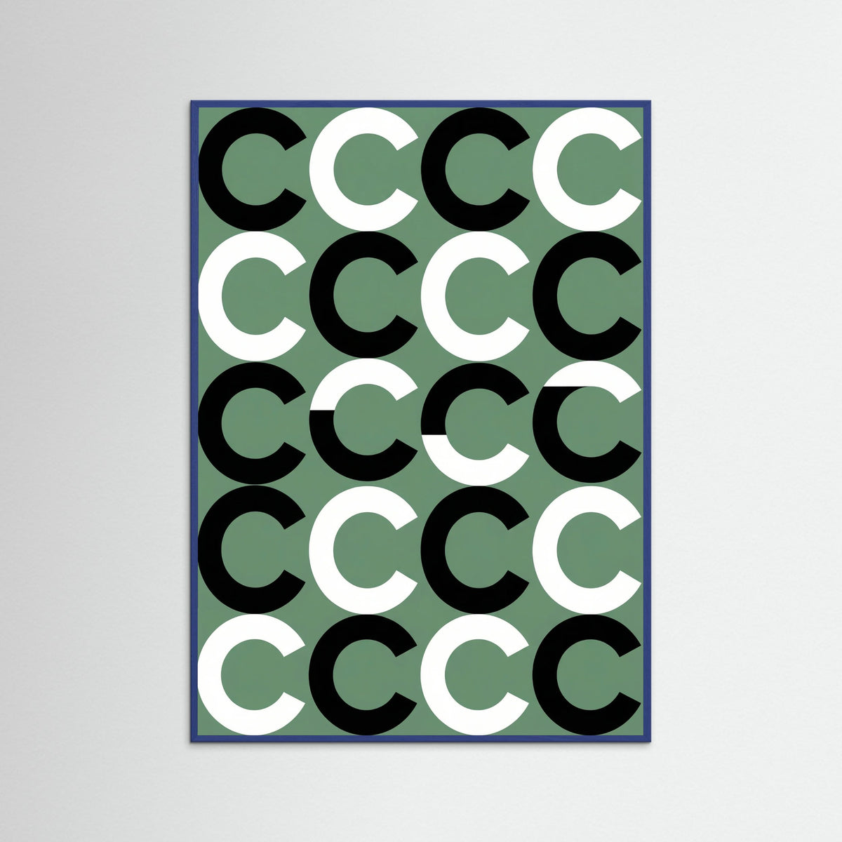 Blue Wood Wavy Rhythm