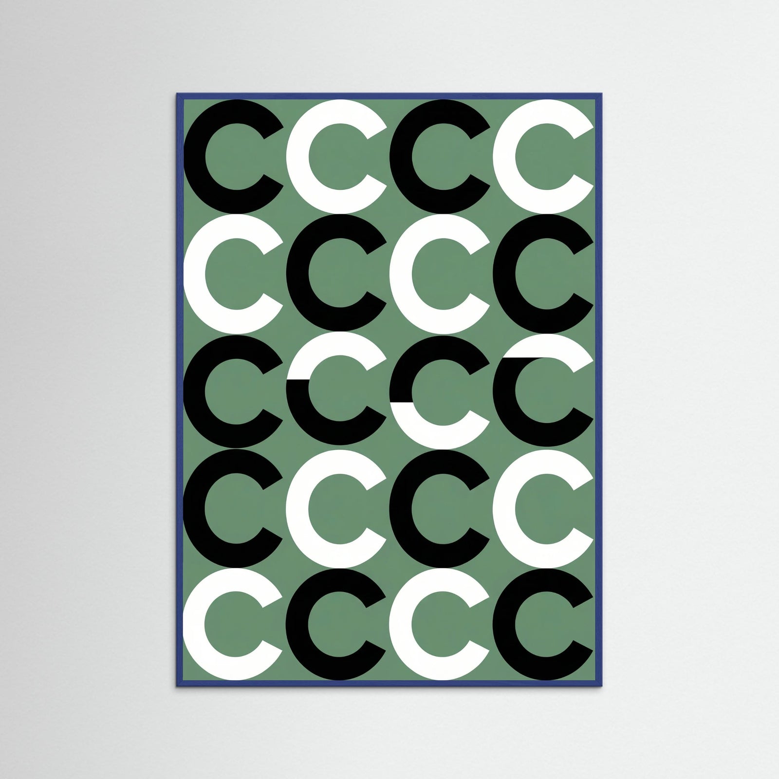 Blue Wood Wavy Rhythm