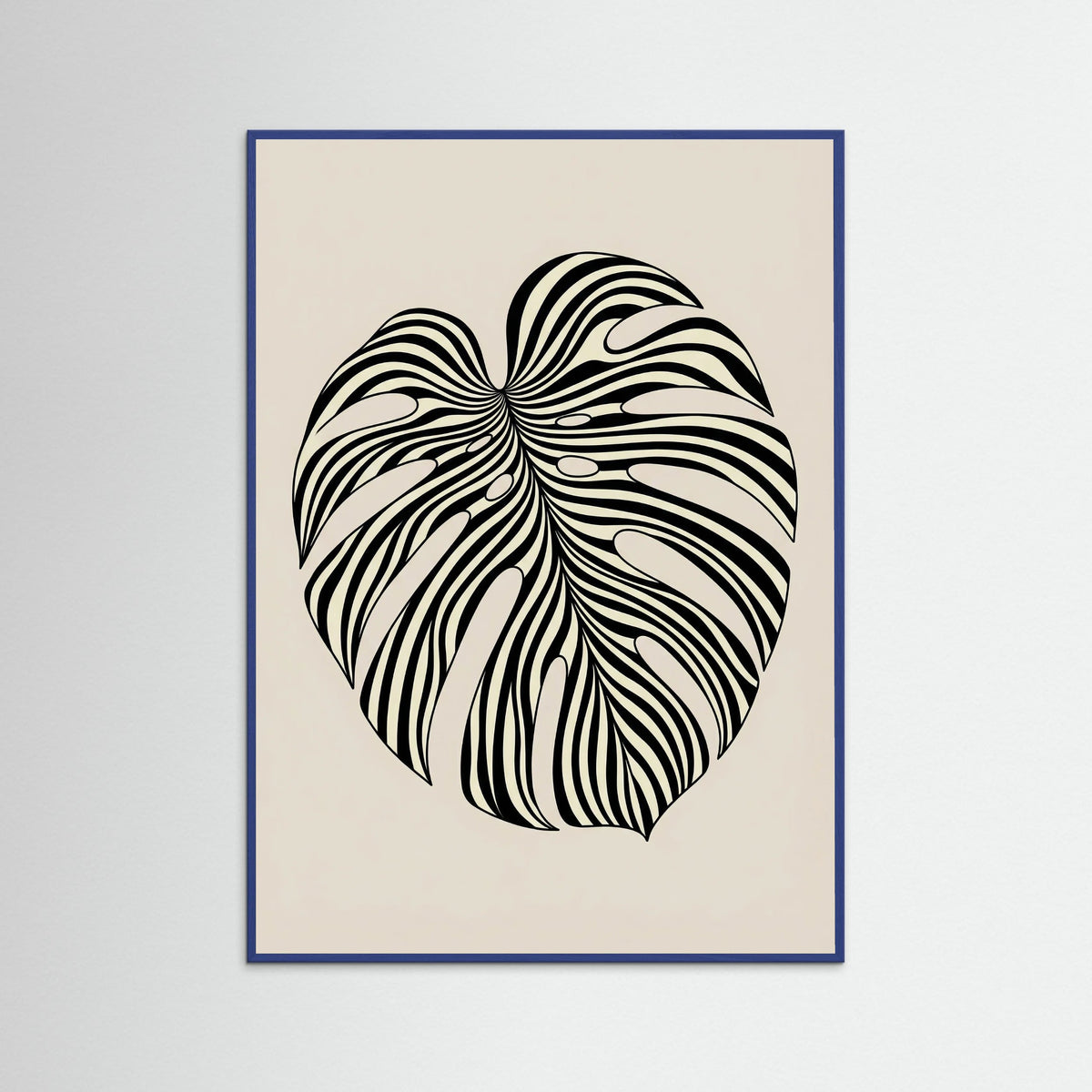 Blue Wood Wavy Silhouette