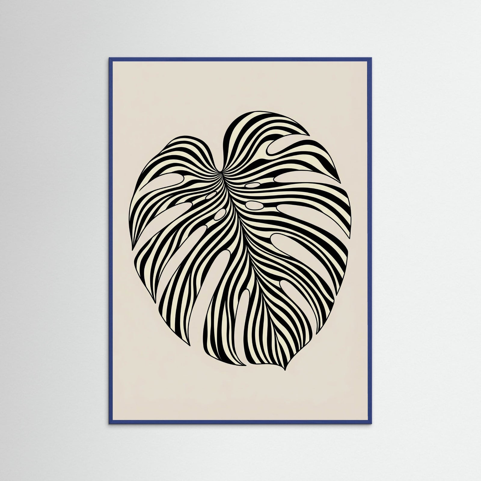 Blue Wood Wavy Silhouette