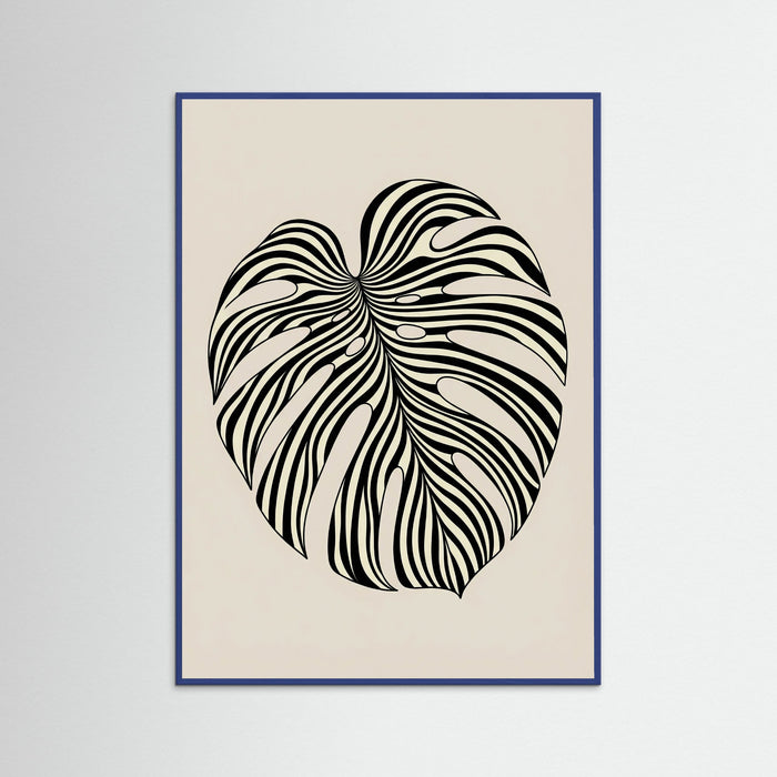 Blue Wood Wavy Silhouette