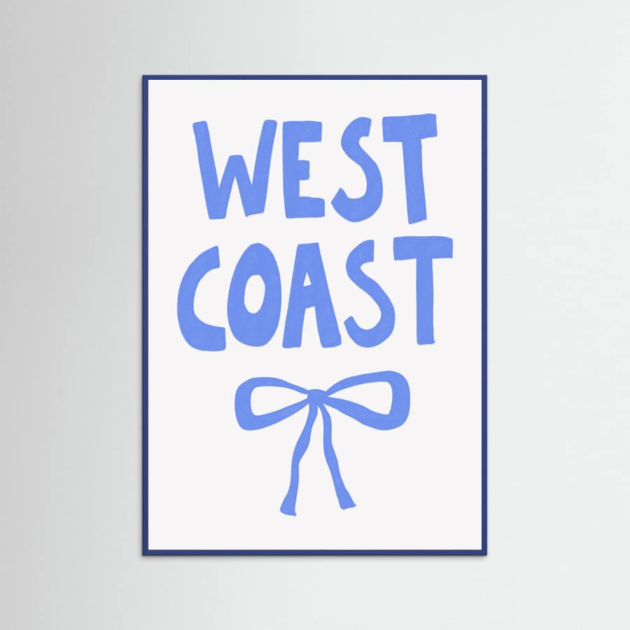 West Coast Poster – poster and art print