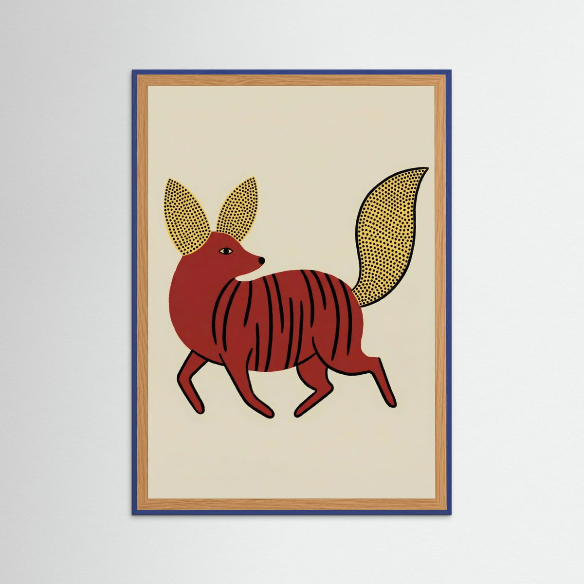 Blue Wood Whimsical Blue Bird