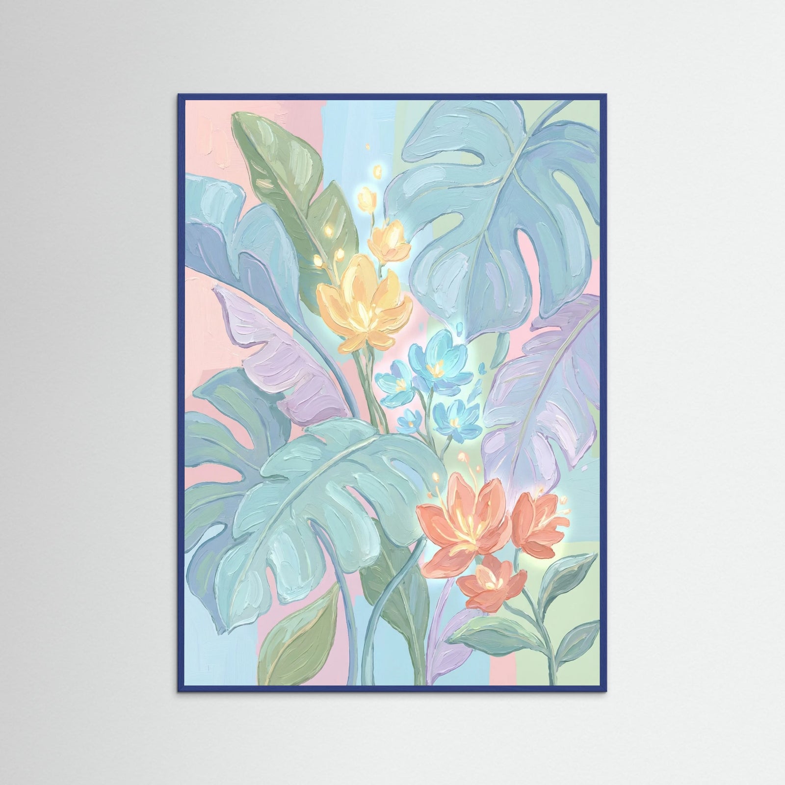 Blue Wood Whimsical Citrus Dream